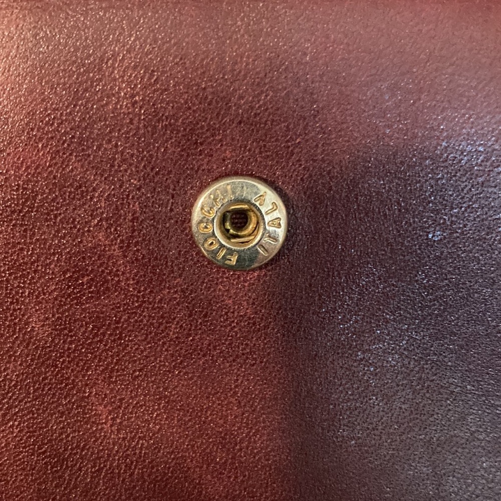 Authentic CELINE Vintage Burgundy Leather Bifold - Picture 7 of 11